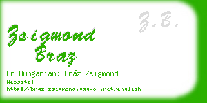 zsigmond braz business card